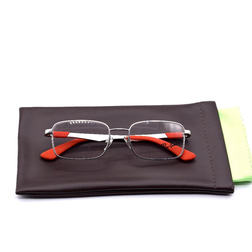 RAY-BAN JUNIOR RB1043 4021 SILVER ORANGE EYEGLASSES AUTHENTIC FRAME - Picture 7 of 8